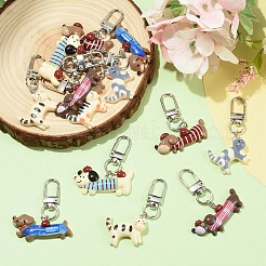 8Pcs Resin Pendant Decorations&nbsp;HJEW-YW00333
