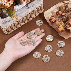 12Pcs Alloy Rhinestone Cabochons&nbsp;FIND-PH0026-39KCG