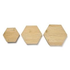 3Pcs 3 Sizes Bamboo with PU Leather Jewelry Display Tray Sets&nbsp;ODIS-B001-01