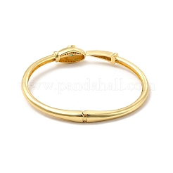 Cubic Zirconia Snake Cuff Bangle&nbsp;BJEW-E032-02G