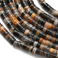 Natural Flower Amazonite Beads Strands&nbsp;G-Z110-A06-2x4mm-01