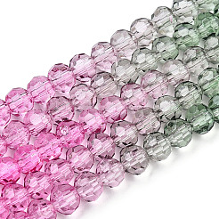 Transparent Glass Beads Strands&nbsp;GLAA-E036-07J