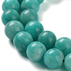 Natural Gemstone Amazonite Round Beads Strands&nbsp;G-O017-8mm-08C