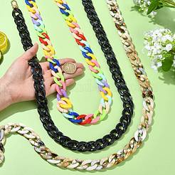 3Pcs Acrylic Link Chains Bag Extender Chains&nbsp;HJEW-FS00058
