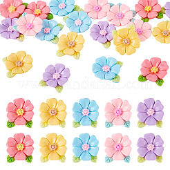 20pcs Opaque Resin Cabochons&nbsp;RESI-TADJ0001-08D