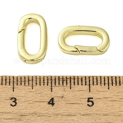 Brass Spring Gate Rings&nbsp;KK-B089-03B-G