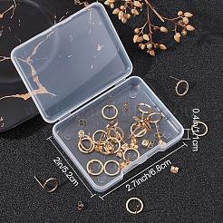 20Pcs Brass Circle Stud Earrings with Ear Nut for Women&nbsp;EJEW-BBC0001-09