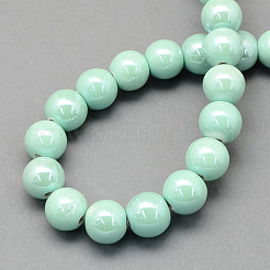 Glazed Porcelain Round Beads&nbsp;PORC-S489-6mm-02
