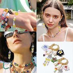 2 Strands 2 Style Handmade Lampwork Beads Strands&nbsp;LAMP-NB0001-65
