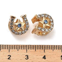Alloy Rhinestone European Beads&nbsp;FIND-Q115-06G