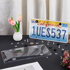 PET Plastic License Plate Frames&nbsp;DIY-WH0759-04