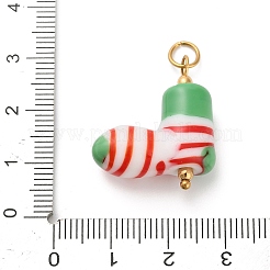 Christmas Handmade Lampwork Pendants&nbsp;LS-STAS-C147-03E
