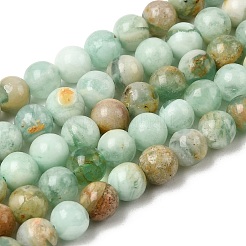 Natural Green Quartz Round Beads Strands&nbsp;G-Z127-A01-6mm