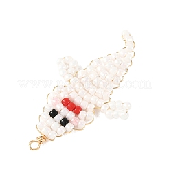 Halloween TOHO Glass Seed Beaded Pendants&nbsp;PALLOY-MZ01386-02