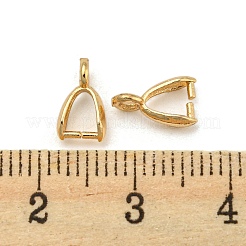 Rack Plating Brass Ice Pick Pinch Bails&nbsp;KK-Z030-05B-G-01