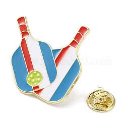 Sports Theme Pickleball Paddle Charms Enamel Pins&nbsp;JEWB-B030-01B
