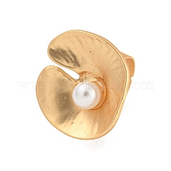 Matte Gold Alloy Adjustable Rings for Women&nbsp;LS-RJEW-K260-07H