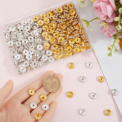 300Pcs 2 Colors Brass Rhinestone Spacer Beads&nbsp;RB-SP0001-04