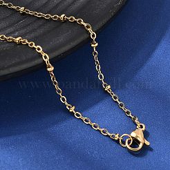 1.5MM Women's 304 Stainless Steel Satellite Chains Necklaces&nbsp;NJEW-A067-01G