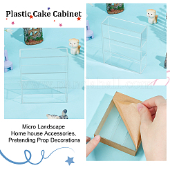 Plastic Cake Cabinet&nbsp;DJEW-WH0039-94A