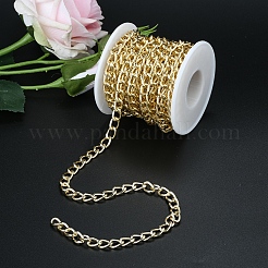 Aluminium Twisted Curb Chains&nbsp;CHA-YW0001-01G
