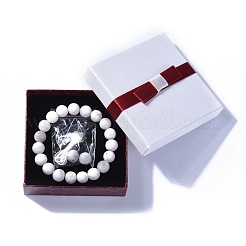 Natural Agate Beads Stretch Bracelets&nbsp;BJEW-JB04173-15