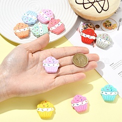 11Pcs 11 Colors Ice Cream Silicone Focal Beads&nbsp;SIL-YW0003-63