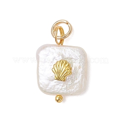 Baroque Natural Nucleated Pearl Keshi Pearl Pendants&nbsp;PALLOY-JF04833