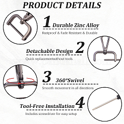 6Pcs Zinc Alloy Swivel Clasps&nbsp;FIND-SP0005-67A