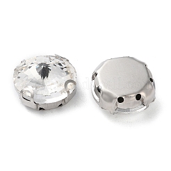 Flat Round Sew on Rhinestone&nbsp;RGLA-L028-07D-01