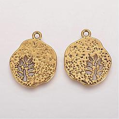 Tibetan Style Alloy Pendants&nbsp;TIBEP-A14120-AG-LF