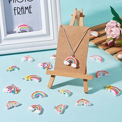 36 Pieces 12 Styles Glitter Powder Rainbow Pendants&nbsp;JX250A