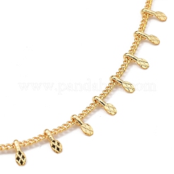 Brass Curb Chain Necklaces&nbsp;NJEW-JN03070-01