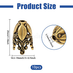 2 Bags Alloy Bead Caps&nbsp;FIND-PH0038-39AG