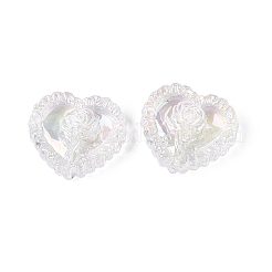 UV Plating Rainbow Iridescent Acrylic Beads&nbsp;X-OACR-P016-02-01
