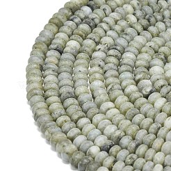 Natural Labradorite Beads Strands&nbsp;G-P575-A49-6x4mm