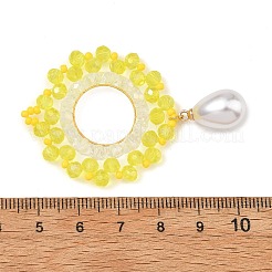 Glass & Brass Pendants&nbsp;PALLOY-MZ01381-03