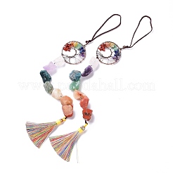 Natural Gemstone Big Pendant Decorations&nbsp;HJEW-F012-01