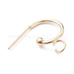 304 Stainless Steel Half Hoop Earrings&nbsp;LS-STAS-Z028-B02-G