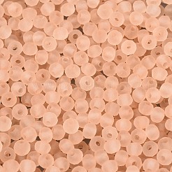 FGB Frosted Transparent Glass Seed Beads&nbsp;SEED-N013-04A-03