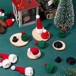 32Pcs 6 Styles Plastic & Wool Yarn Hats&nbsp;AJEW-SP0004-08
