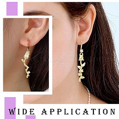 8Pcs 4 Styles Brass Micro Pave Cubic Zirconia Pendants&nbsp;KK-CJ0003-88