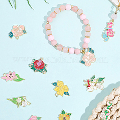 24Pcs 12 Styles Alloy Enamel Pendants&nbsp;ENAM-BM0001-02