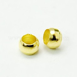 Brass Crimp Beads&nbsp;X-J0JMP012