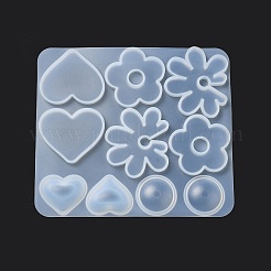 DIY Bohemian Style Pendant & Cabochon Silicone Molds&nbsp;X-DIY-A039-04