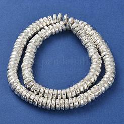Electroplated Natural Lava Rock Beads Strands&nbsp;G-I360-A03-04
