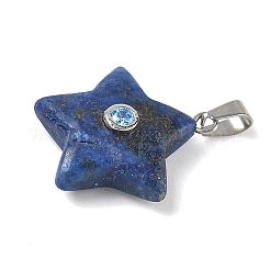Dyed Natural Lapis Lazuli Pendants&nbsp;G-P599-06P-01