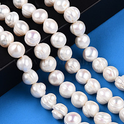 Natural Cultured Freshwater Pearl Beads Strands&nbsp;PEAR-N013-10F