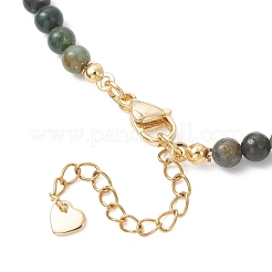 Round Natural Indian Agate Graduated Beaded Necklaces&nbsp;NJEW-JN05952-03