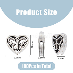 100Pcs Tibetan Style Alloy Beads&nbsp;FIND-DC0004-21